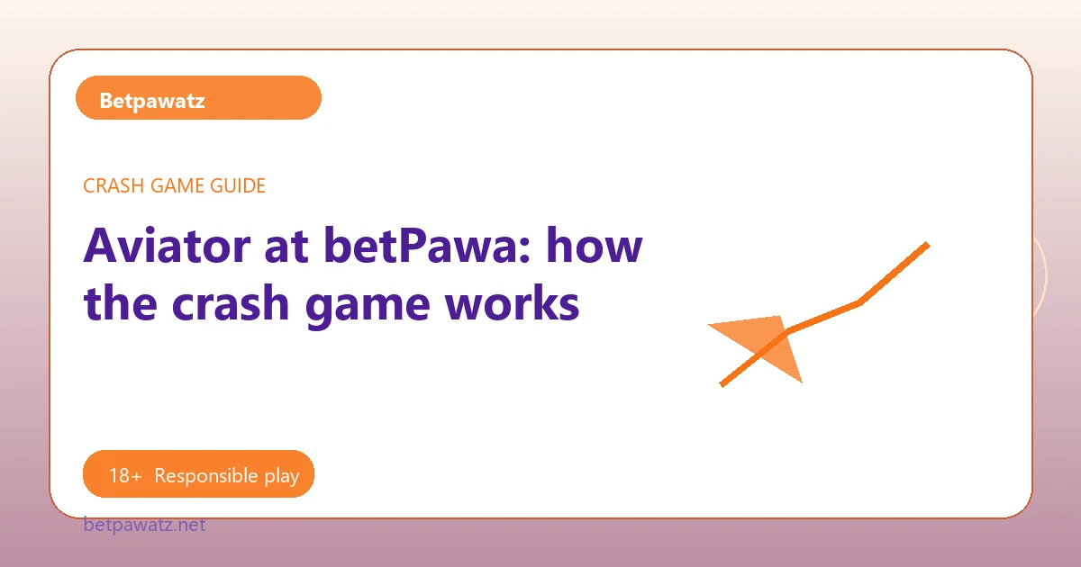 Aviator at betPawa: how the crash game works - Betpawatz guide