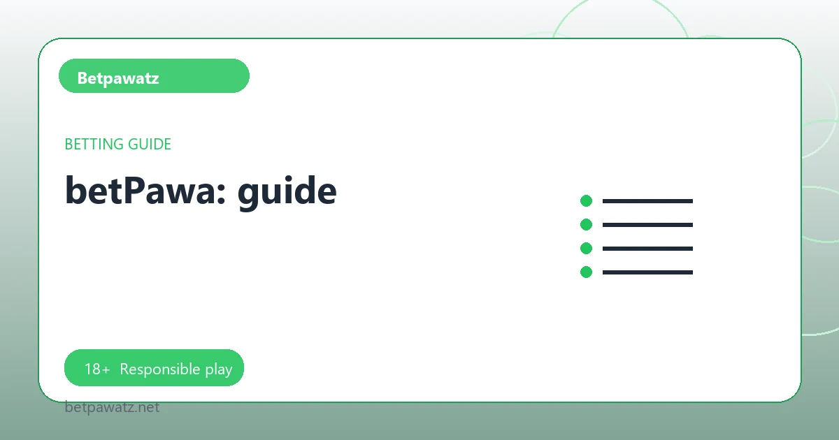 betPawa: guide - Betpawatz guide