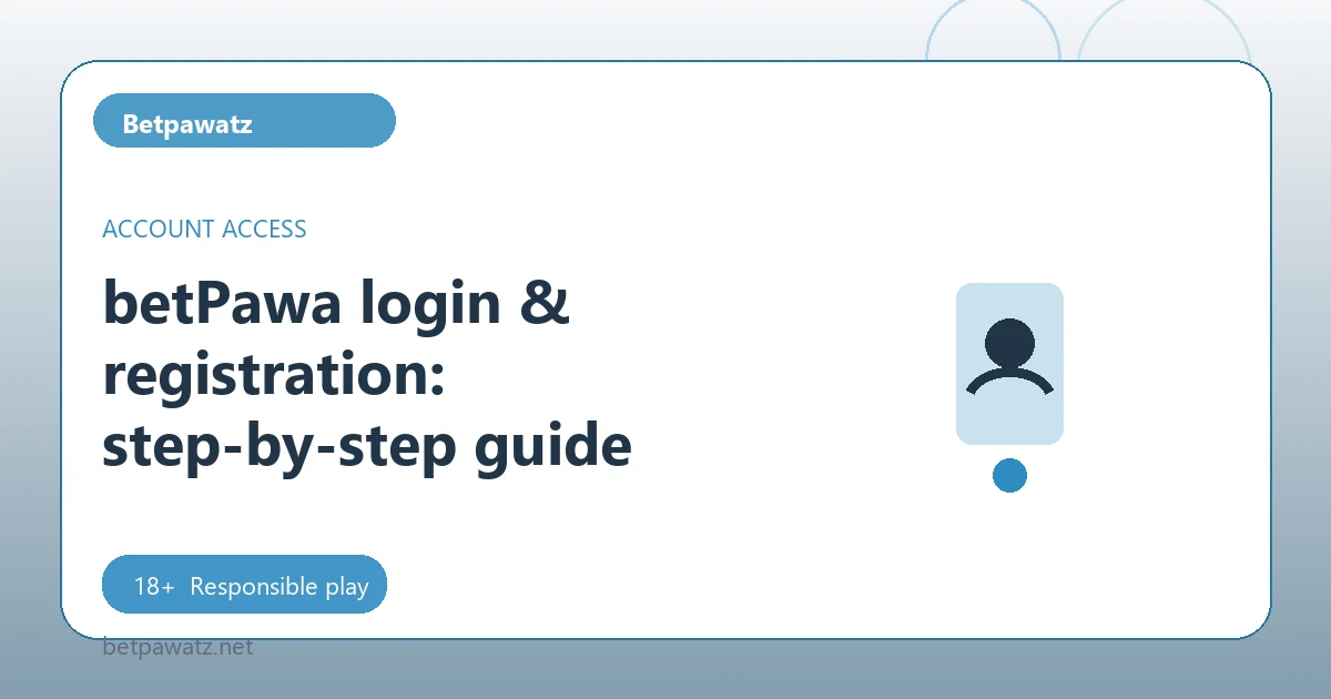 betPawa login & registration: step-by-step guide - Betpawatz guide
